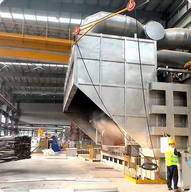 Staubsammler im metallurgischen Werk